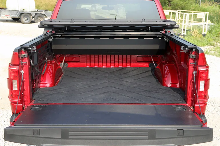 DZ77030 – DEE ZEE Bed Mat, Direct-Fit Without Raised Edges Black Rubber X-Pattern Tailgate Liner/ Mat Not Included